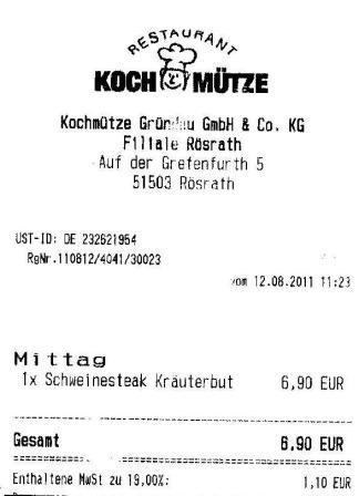 mlmh Hffner Kochmtze Restaurant